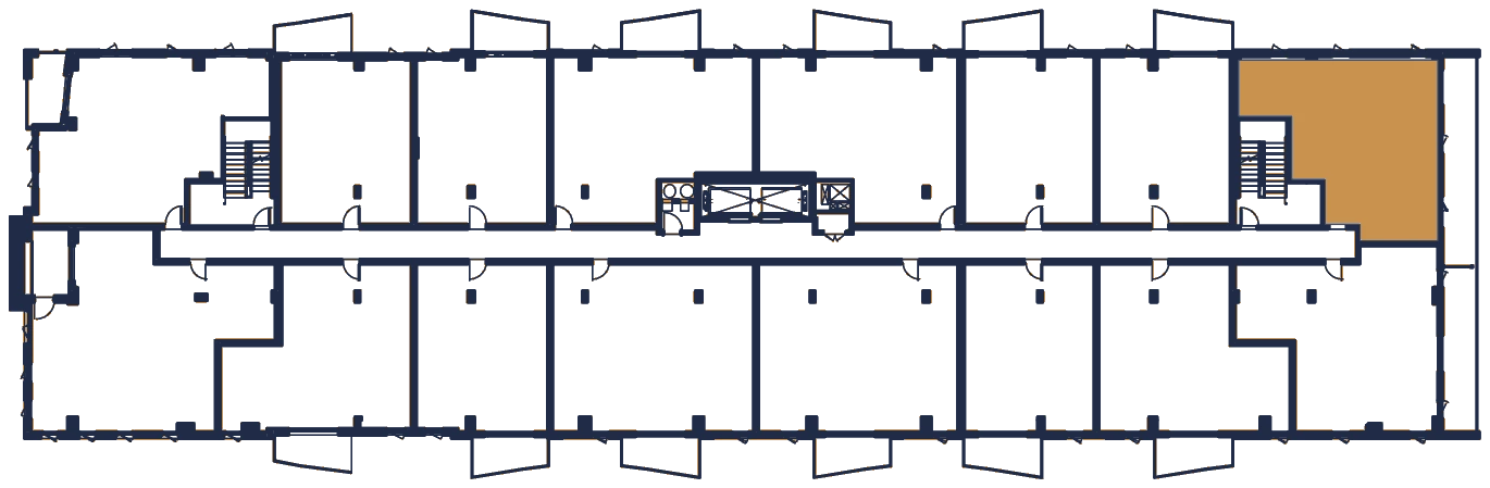 Plan de l'étage, l'appartement en or
