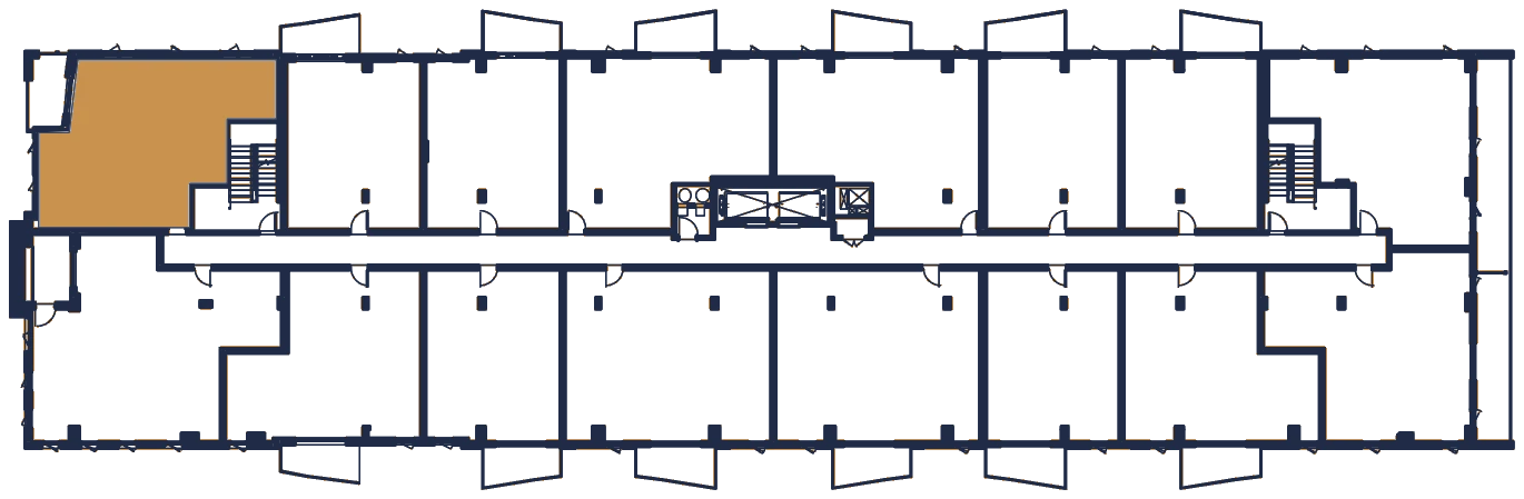 Plan de l'étage, l'appartement en or