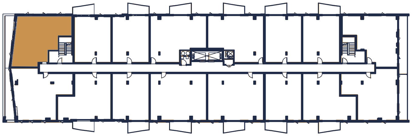 Plan de l'étage, l'appartement en or