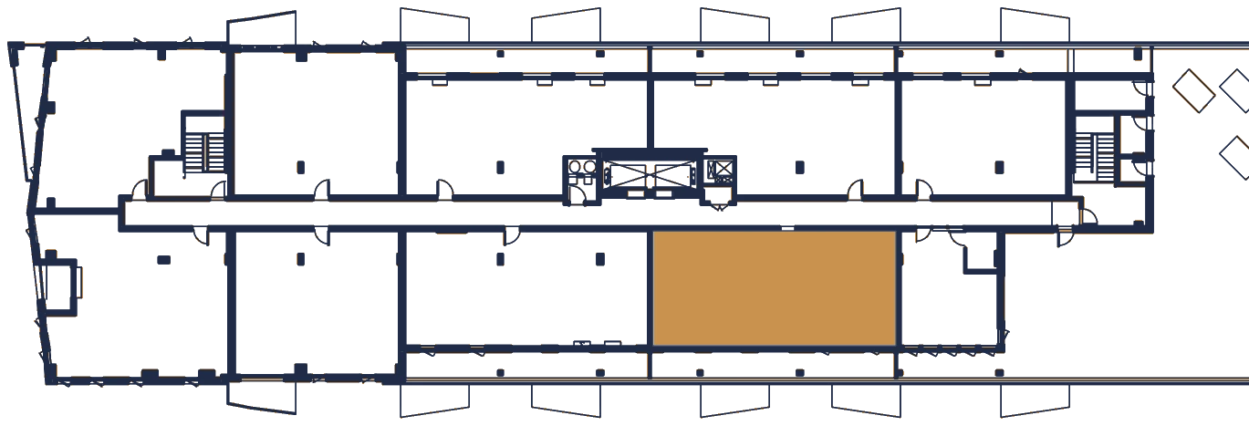 Plan de l'étage, l'appartement en or