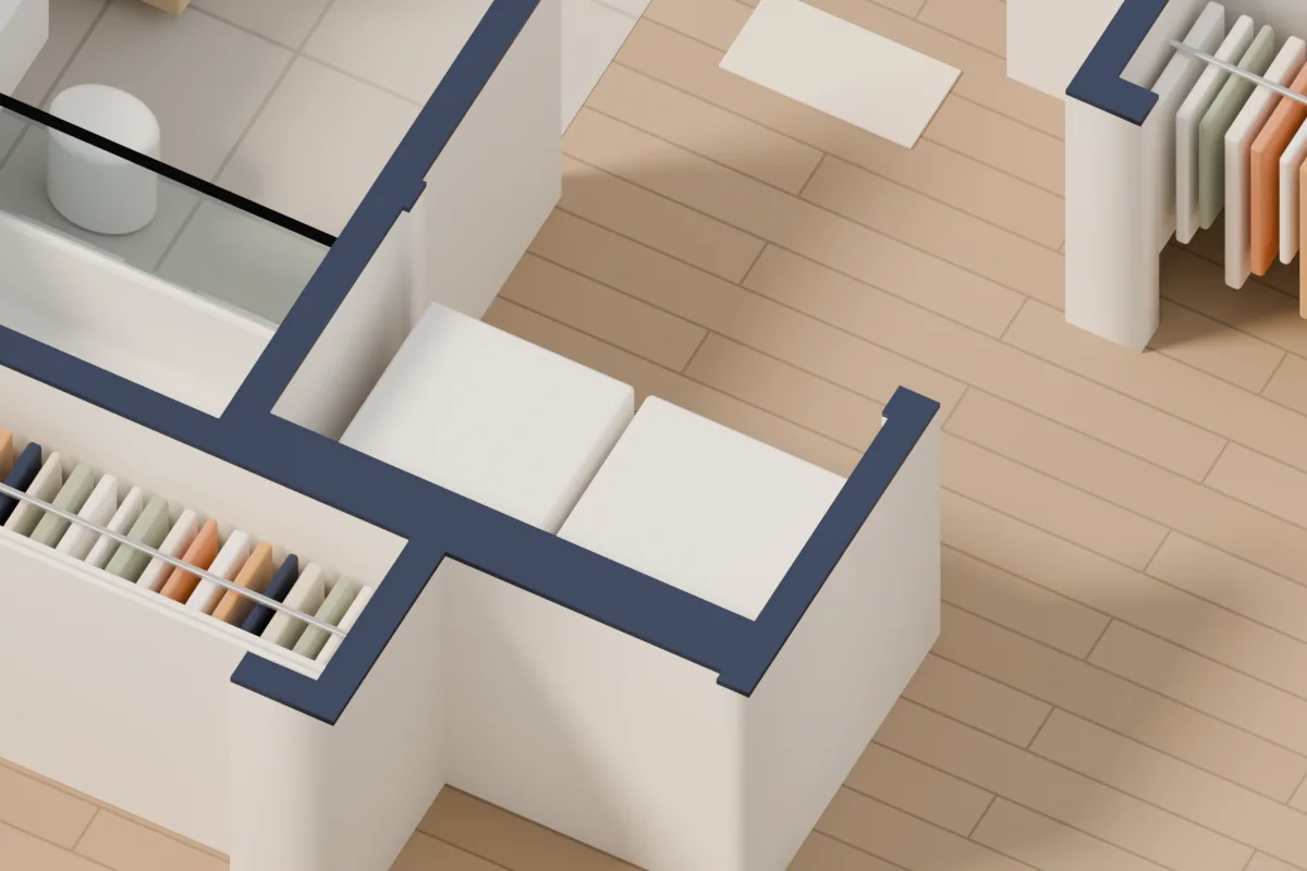 Buanderie, vue 3D