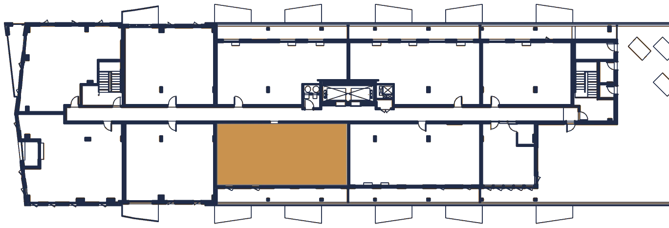 Plan de l'étage, l'appartement en or