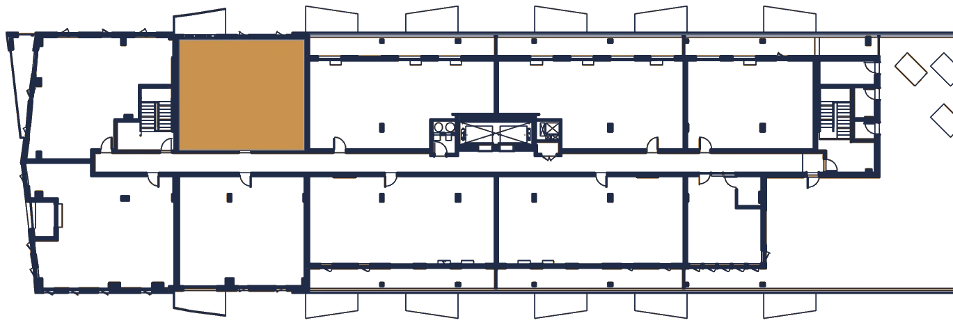 Plan de l'étage, l'appartement en or