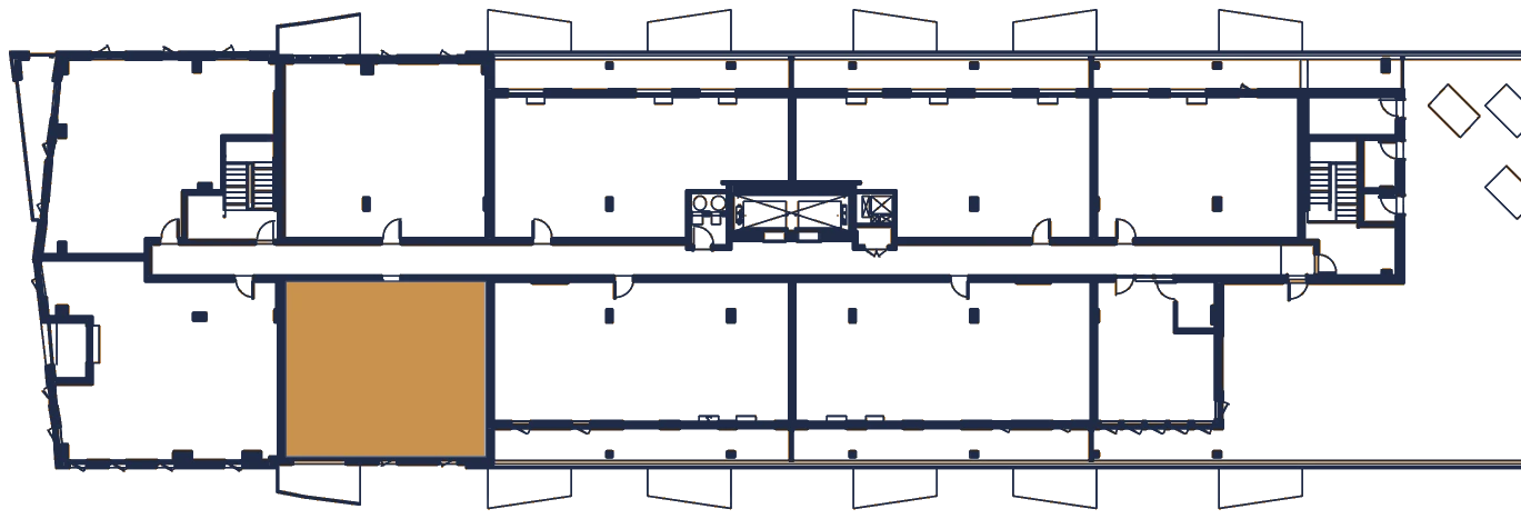 Plan de l'étage, l'appartement en or