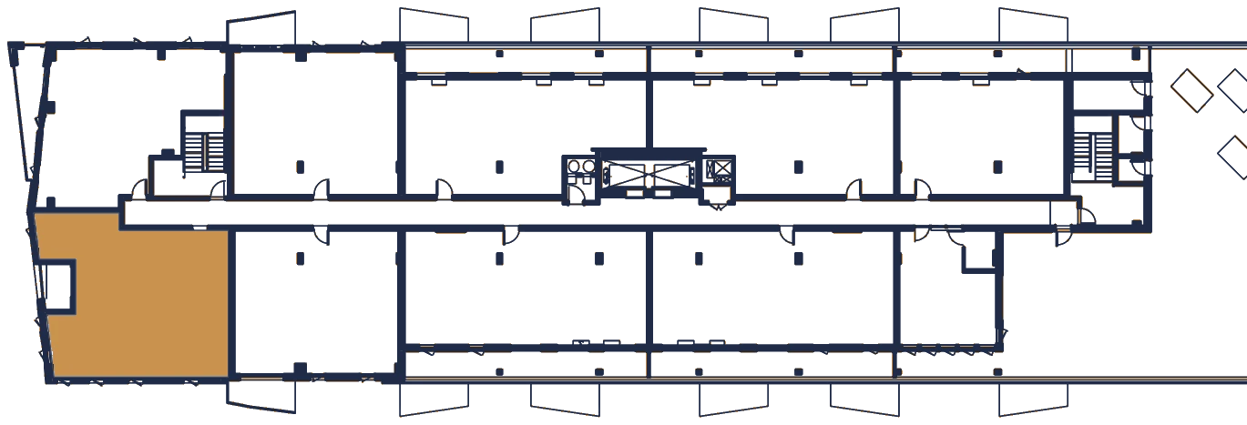 Plan de l'étage, l'appartement en or
