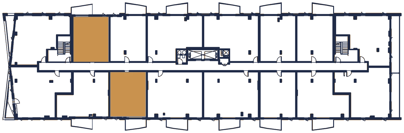 Plan de l'étage, l'appartement en or