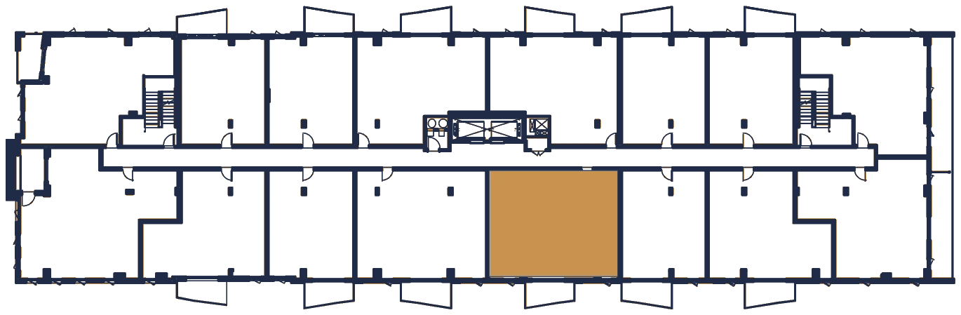 Plan de l'étage, l'appartement en or