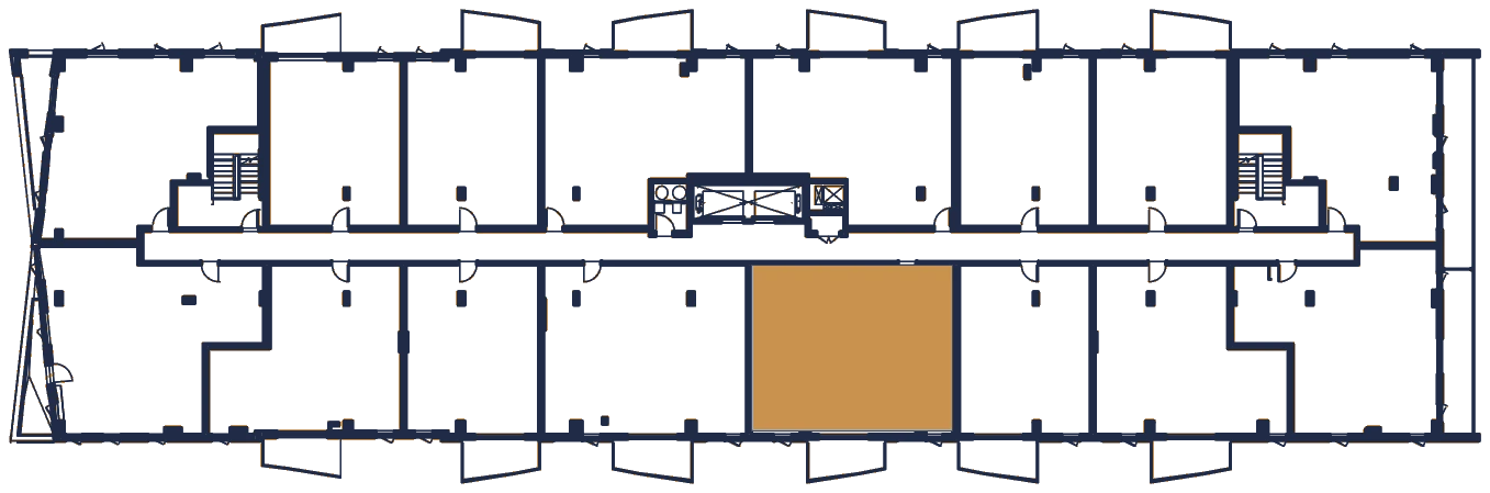 Plan de l'étage, l'appartement en or