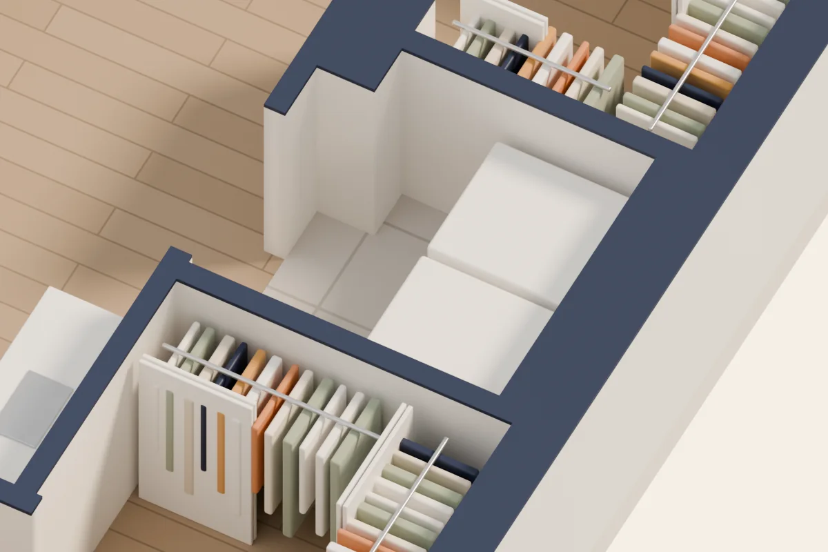 Buanderie, vue 3D