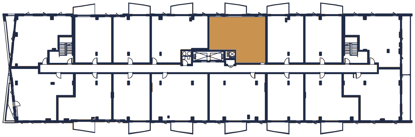 Plan de l'étage, l'appartement en or