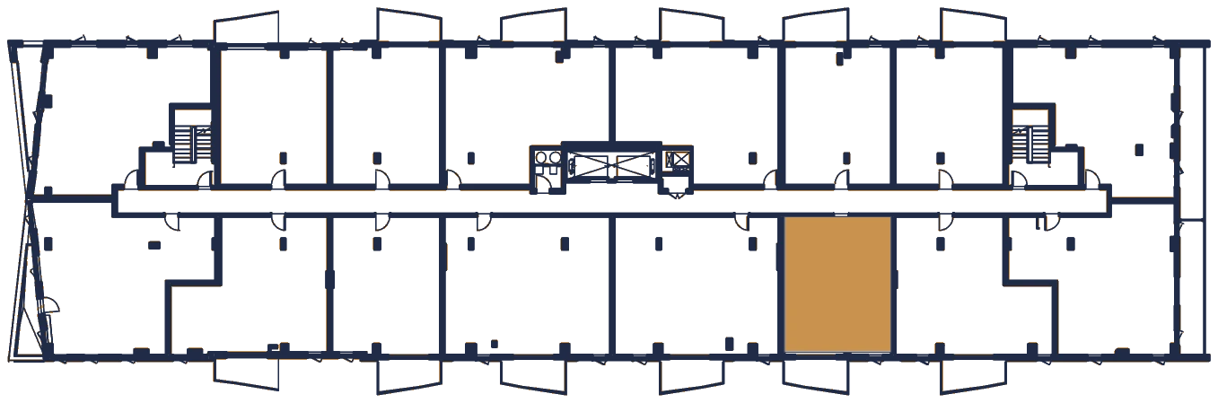 Plan de l'étage, l'appartement en or