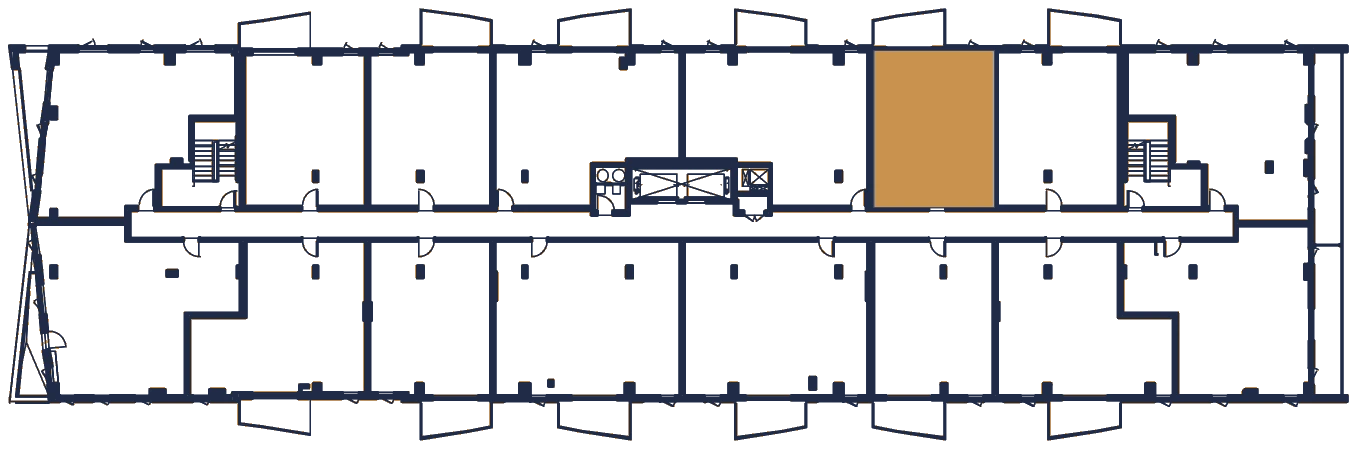 Plan de l'étage, l'appartement en or