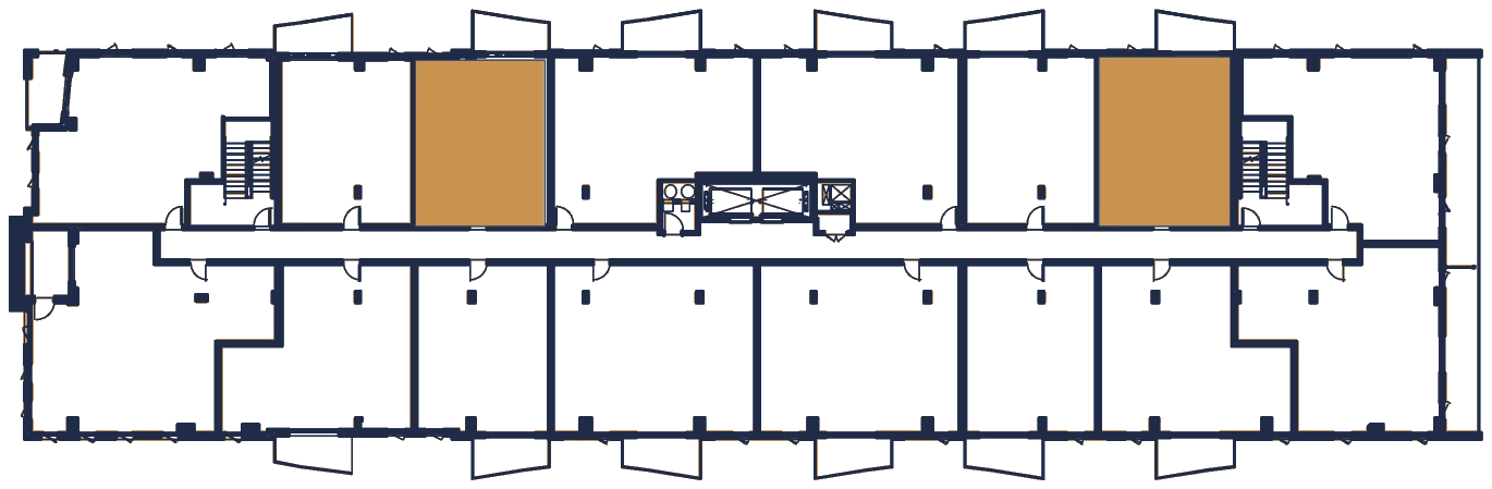 Plan de l'étage, l'appartement en or