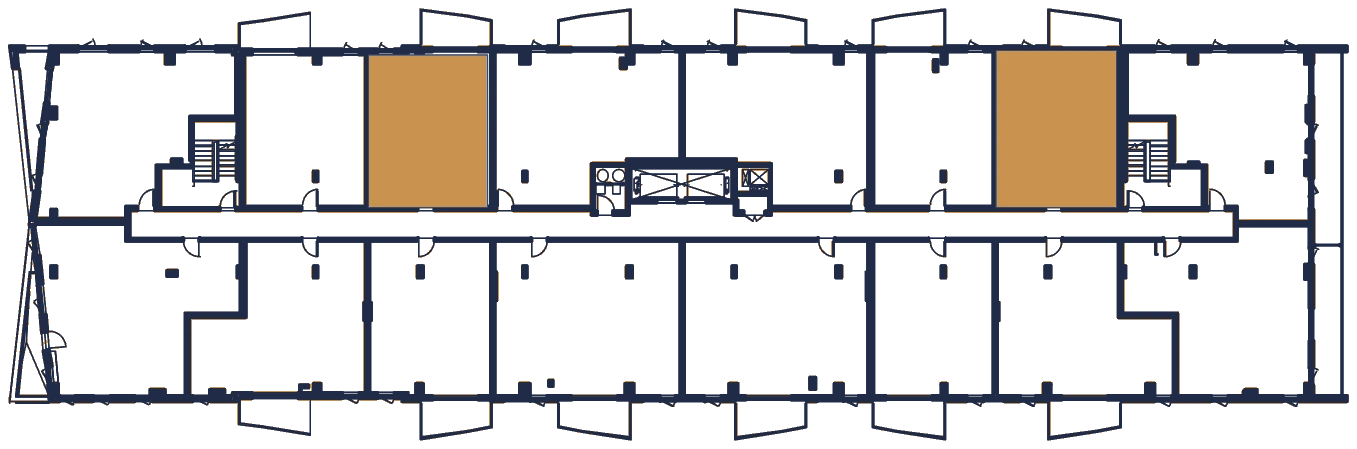 Plan de l'étage, l'appartement en or
