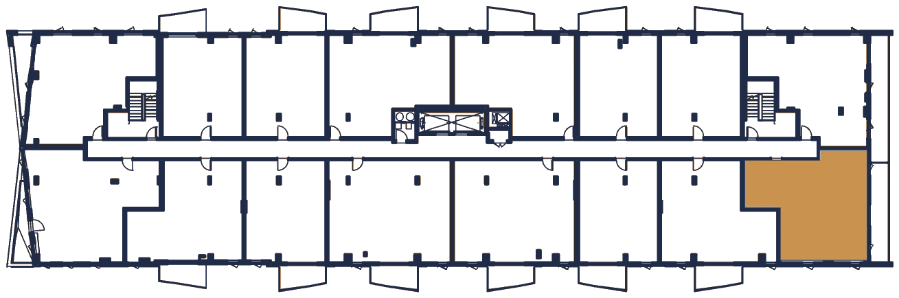 Plan de l'étage, l'appartement en or