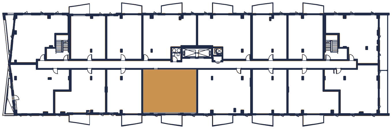 Plan de l'étage, l'appartement en or