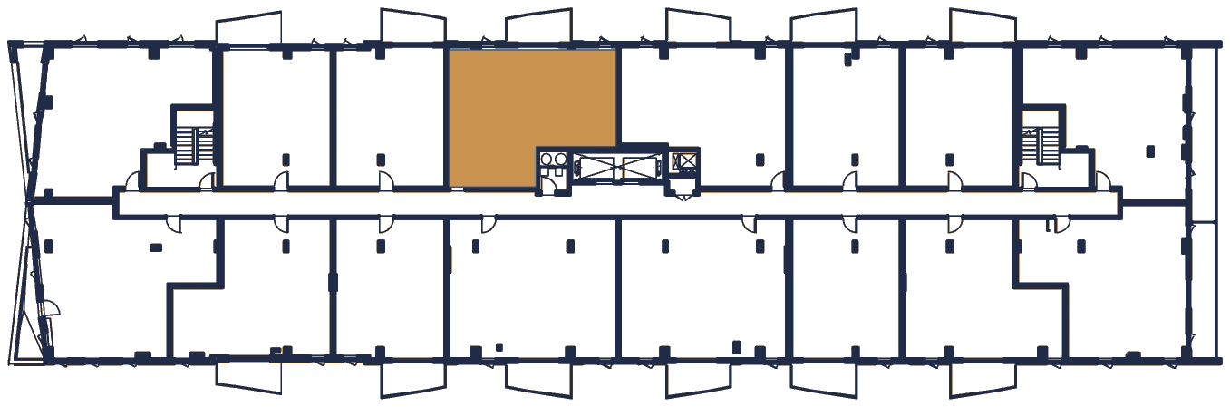 Plan de l'étage, l'appartement en or