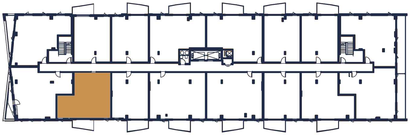 Plan de l'étage, l'appartement en or