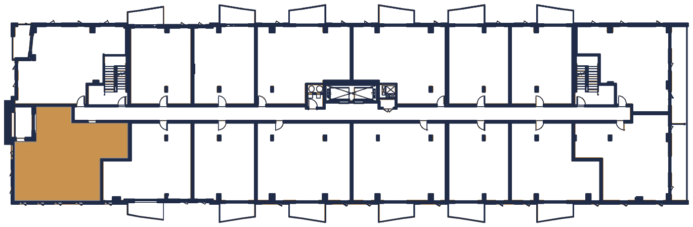 Plan de l'étage, l'appartement en or