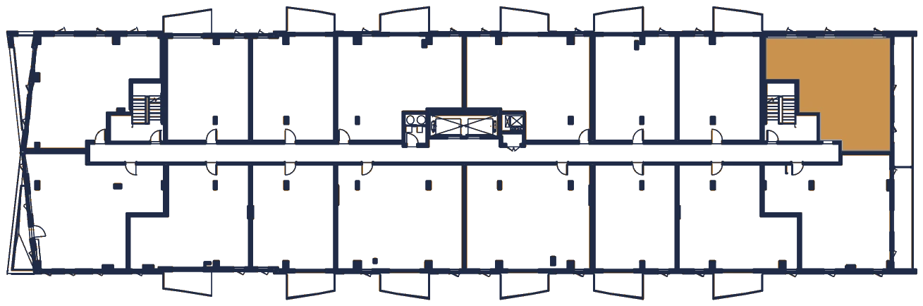 Plan de l'étage, l'appartement en or