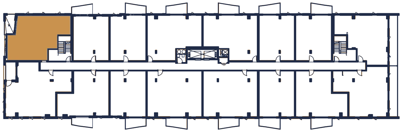 Plan de l'étage, l'appartement en or