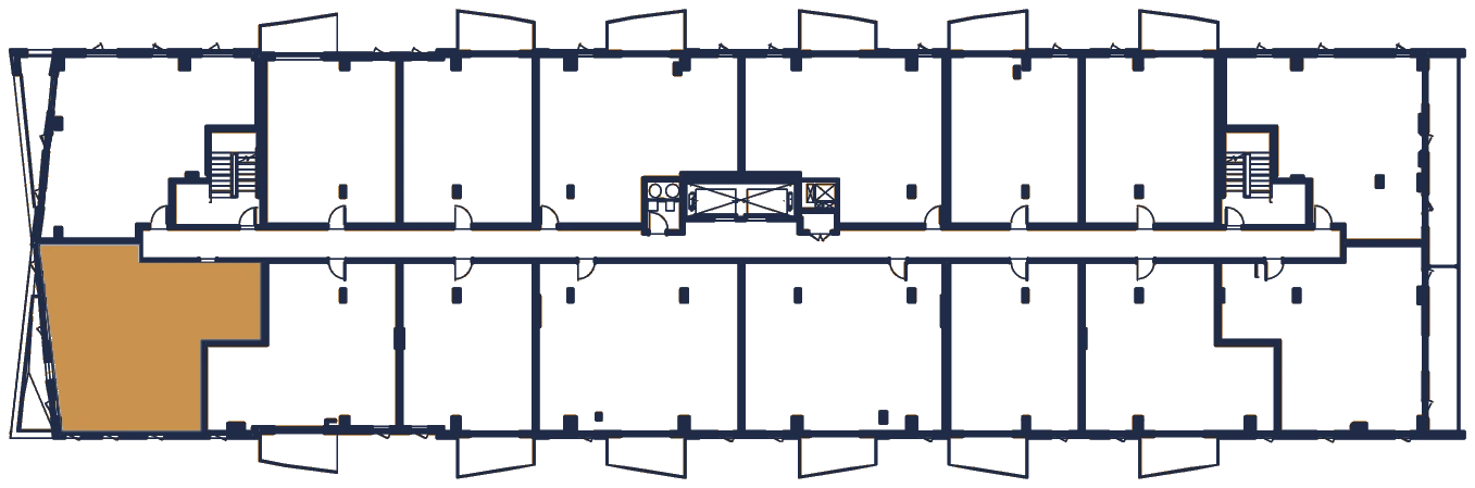Plan de l'étage, l'appartement en or