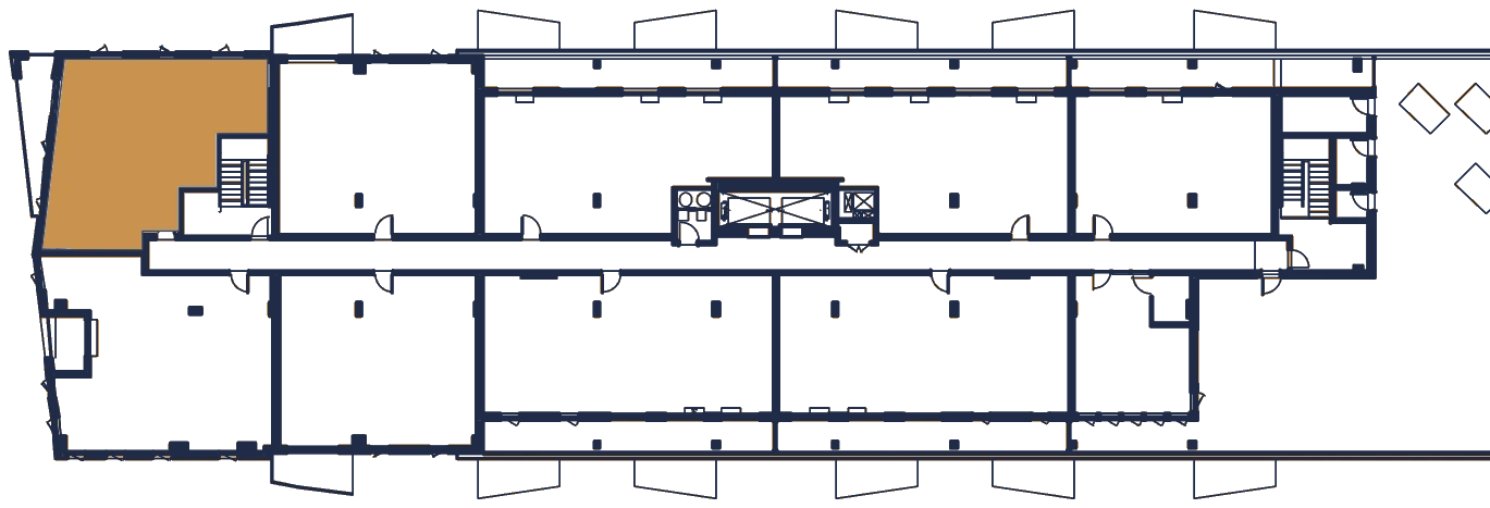 Plan de l'étage, l'appartement en or